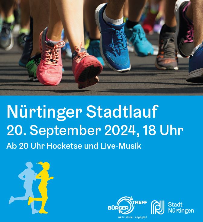                                                     Nürtinger Stadtlauf Plakat                                    